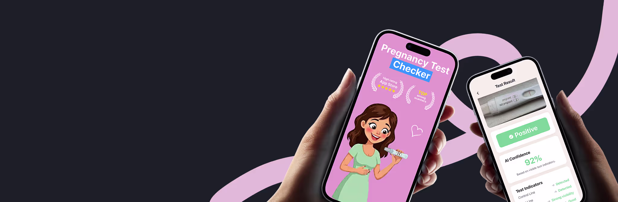 Pregnancy test checker mobile app